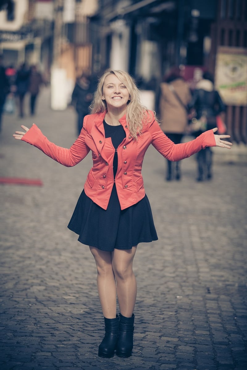 Happy Woman on Beach